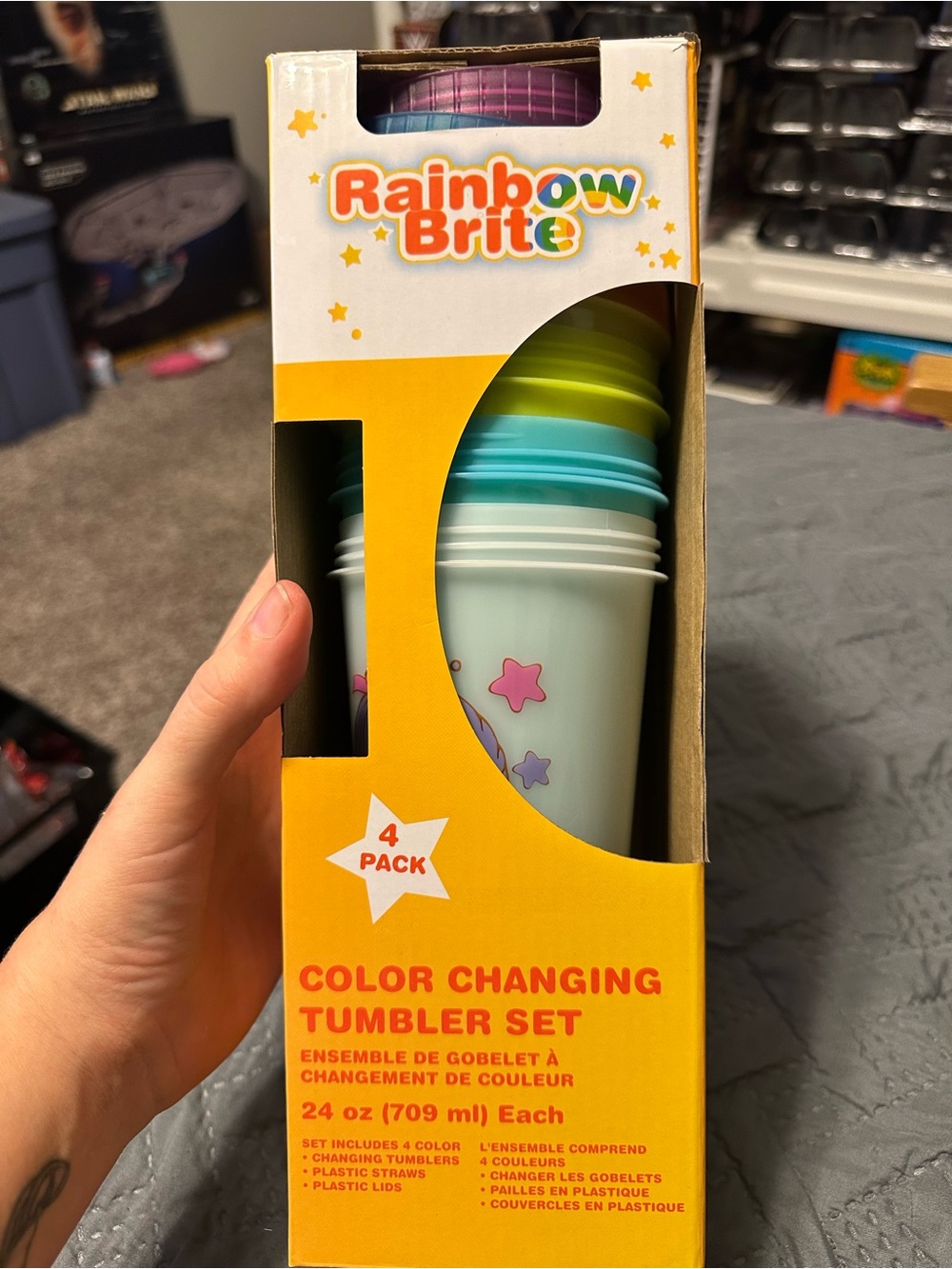 Rainbow Brite Color Changing Tumbler Set 4 Pack